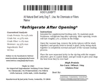 Natural Beef Jerky Dog Treats Made In USA